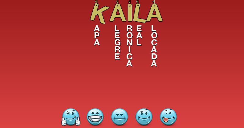 Emoticones para kaila - Emoticones para tu nombre