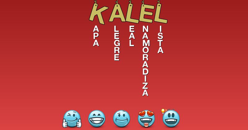 Emoticones para kalel - Emoticones para tu nombre