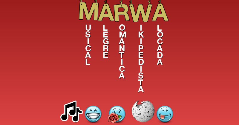 Emoticones para marwa - Emoticones para tu nombre