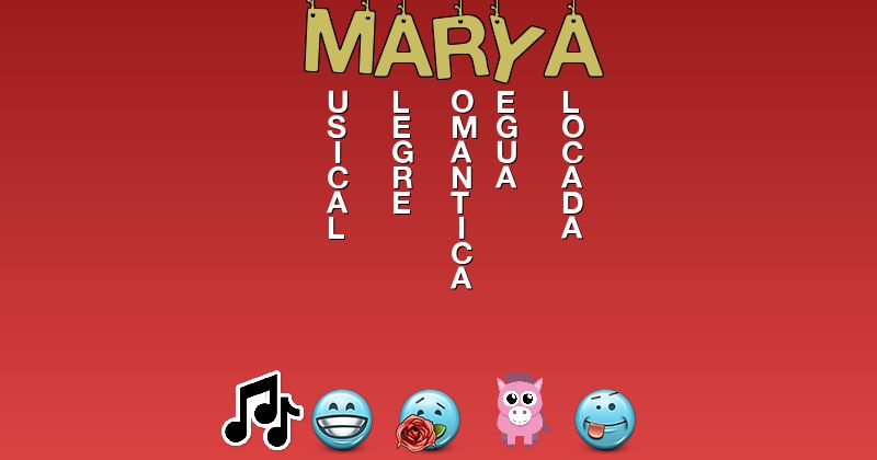 Emoticones para marya - Emoticones para tu nombre
