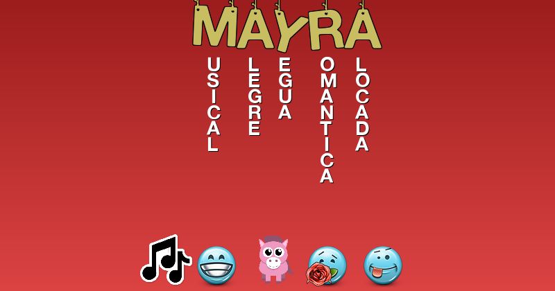 Emoticones para mayra - Emoticones para tu nombre