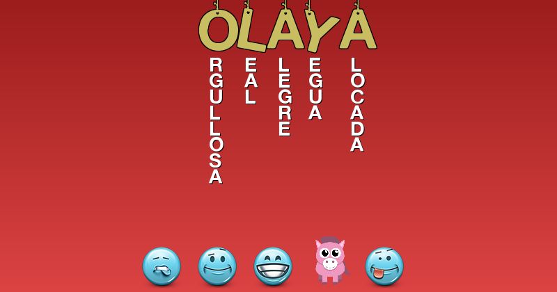 Emoticones para olaya - Emoticones para tu nombre