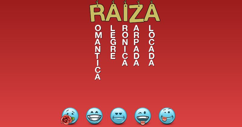 Emoticones para raiza - Emoticones para tu nombre