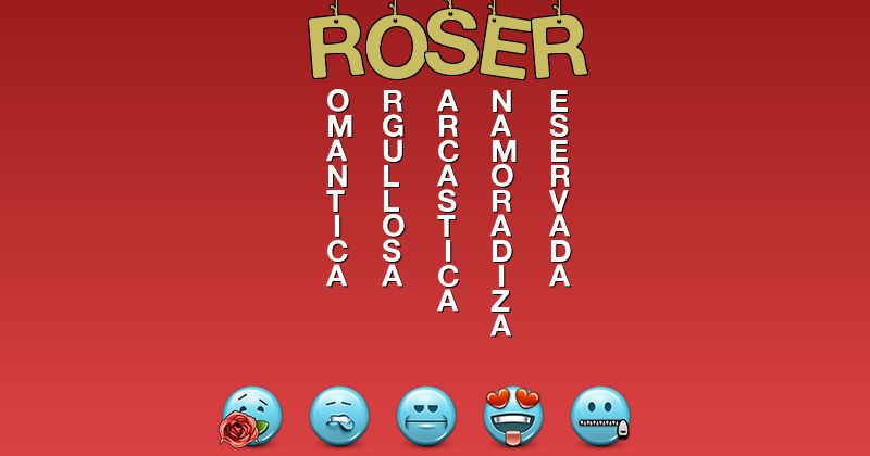 Emoticones para roser - Emoticones para tu nombre