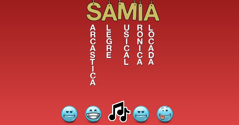 Emoticones para samia - Emoticones para tu nombre
