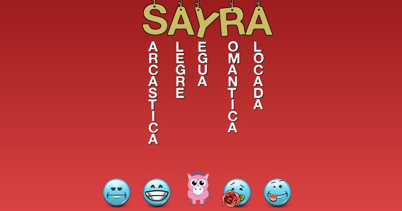 Emoticones para sayra - Emoticones para tu nombre