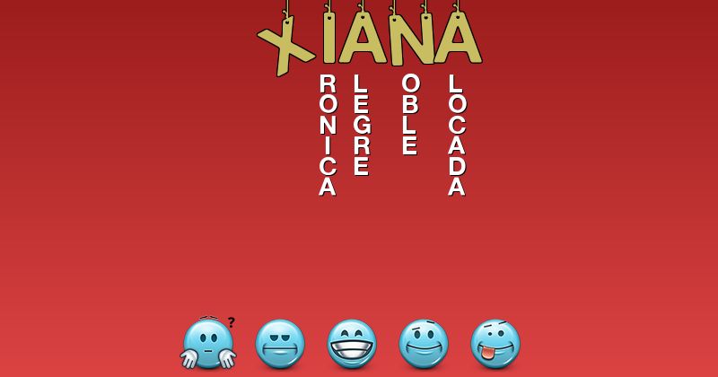 Emoticones para xiana - Emoticones para tu nombre