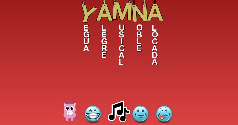 Emoticones para yamna - Emoticones para tu nombre