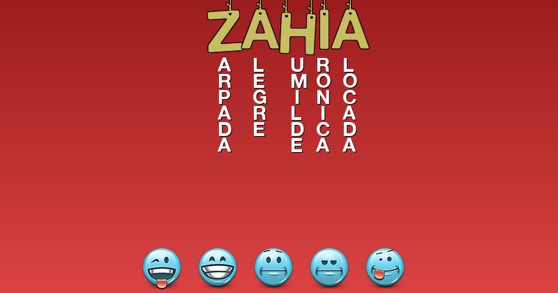 Emoticones para zahia - Emoticones para tu nombre