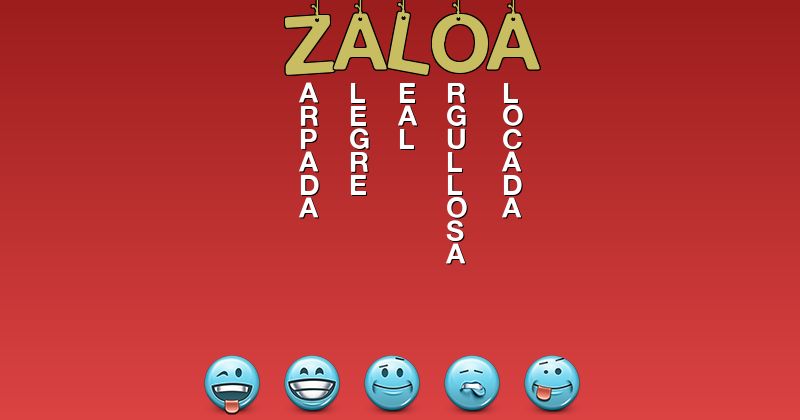 Emoticones para zaloa - Emoticones para tu nombre