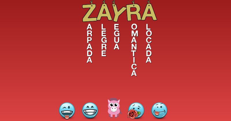 Emoticones para zayra - Emoticones para tu nombre
