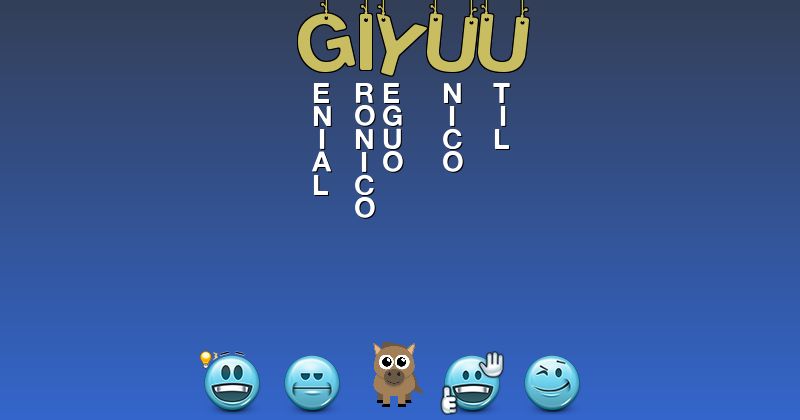 Emoticones para giyuu - Emoticones para tu nombre