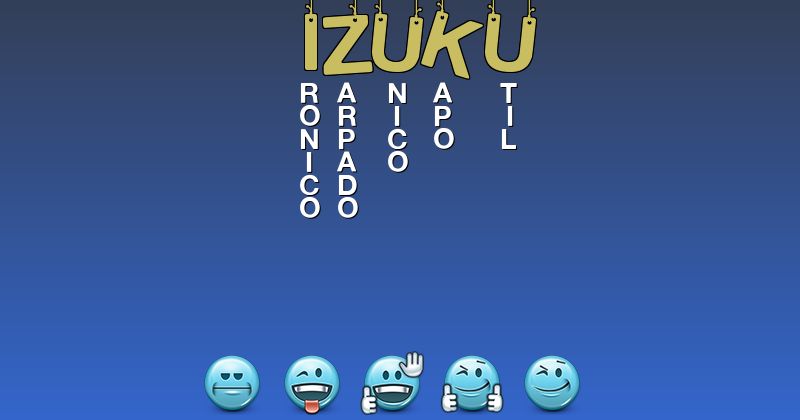 Emoticones para izuku - Emoticones para tu nombre