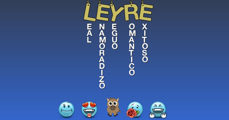 Emoticones para leyre - Emoticones para tu nombre