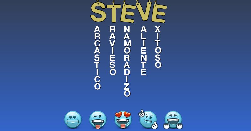 Emoticones para steve - Emoticones para tu nombre