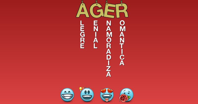 Emoticones para ager - Emoticones para tu nombre