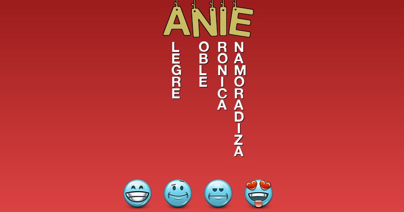 Emoticones para anie - Emoticones para tu nombre