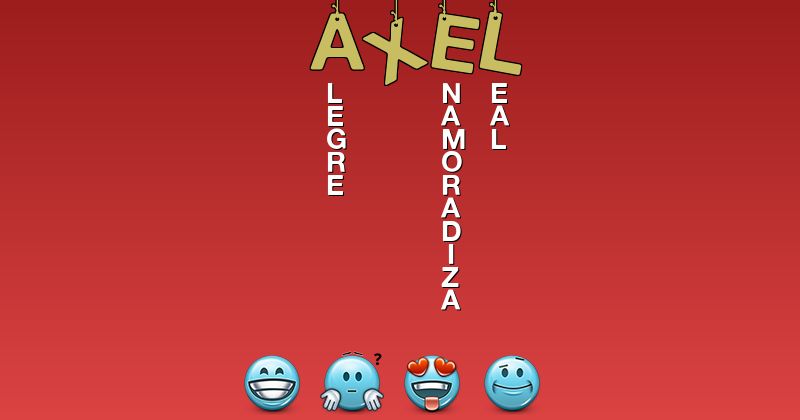 Emoticones para axel - Emoticones para tu nombre