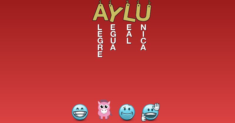 Emoticones para aylu - Emoticones para tu nombre