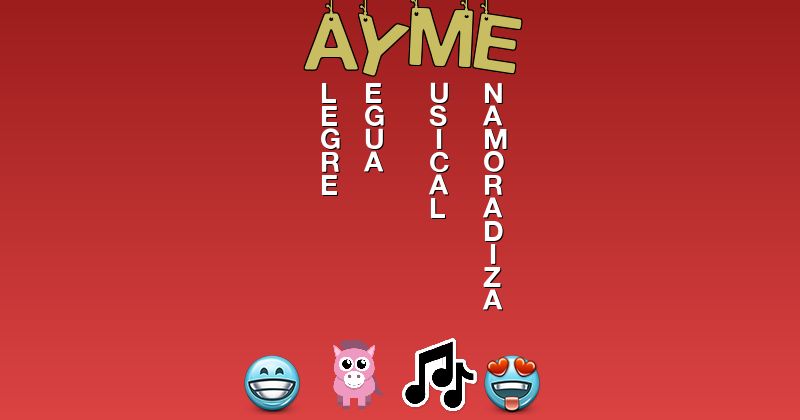 Emoticones para ayme - Emoticones para tu nombre