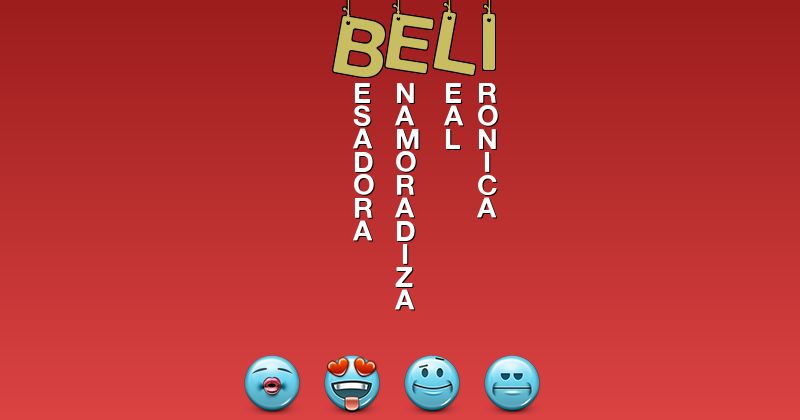 Emoticones para beli - Emoticones para tu nombre