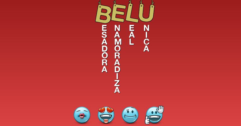 Emoticones para belu - Emoticones para tu nombre