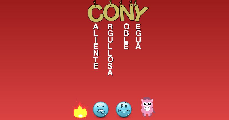 Emoticones para cony - Emoticones para tu nombre