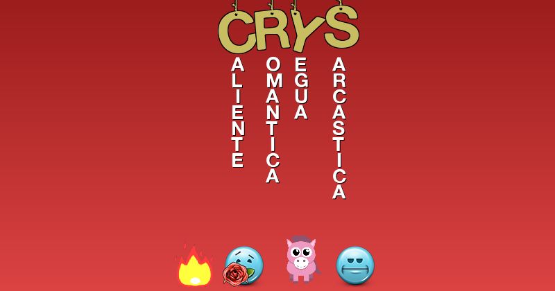 Emoticones para crys - Emoticones para tu nombre