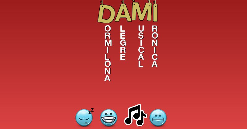 Emoticones para dami - Emoticones para tu nombre