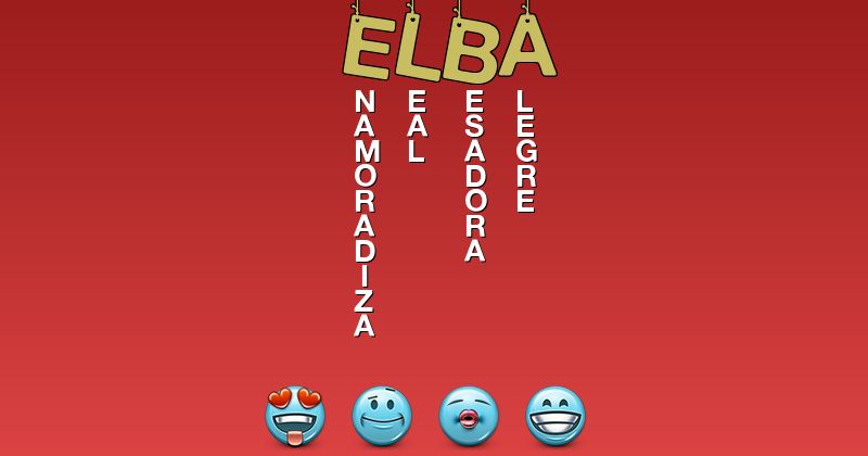 Emoticones para elba - Emoticones para tu nombre