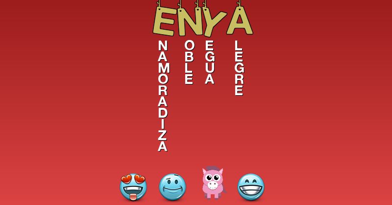 Emoticones para enya - Emoticones para tu nombre