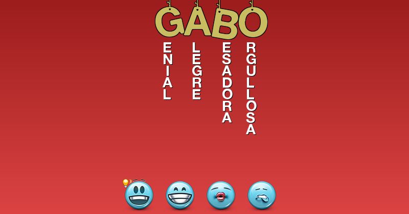 Emoticones para gabo - Emoticones para tu nombre