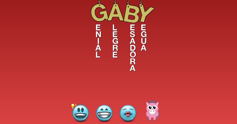 Emoticones para gaby - Emoticones para tu nombre