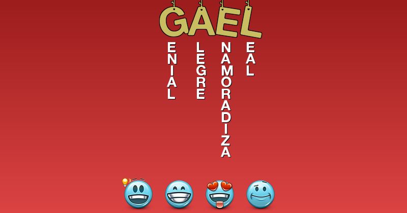 Emoticones para gael - Emoticones para tu nombre