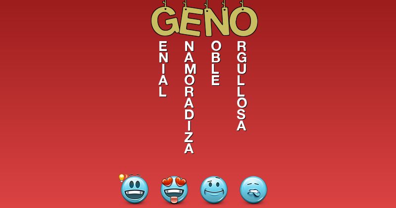 Emoticones para geno - Emoticones para tu nombre