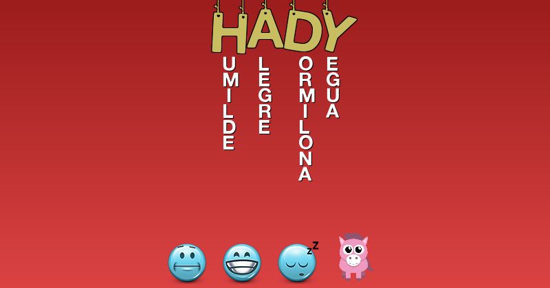 Emoticones para hady - Emoticones para tu nombre