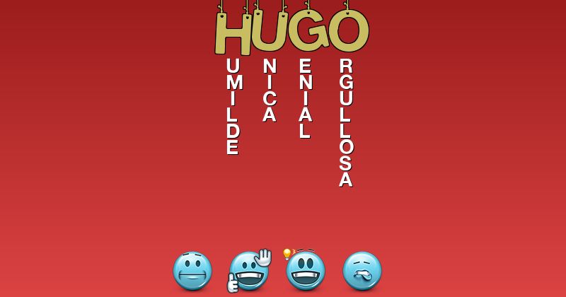 Emoticones para hugo - Emoticones para tu nombre