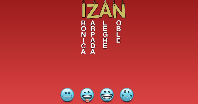 Emoticones para izan - Emoticones para tu nombre