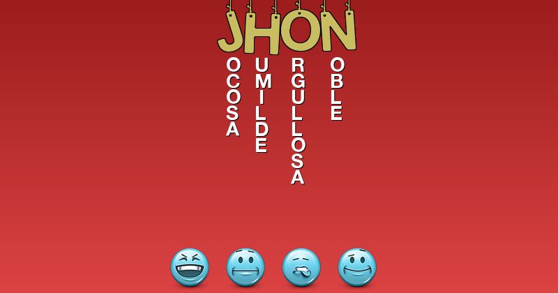 Emoticones para jhon - Emoticones para tu nombre
