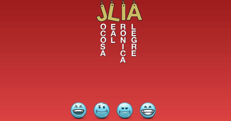 Emoticones para jlia - Emoticones para tu nombre