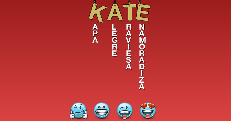 Emoticones para kate - Emoticones para tu nombre