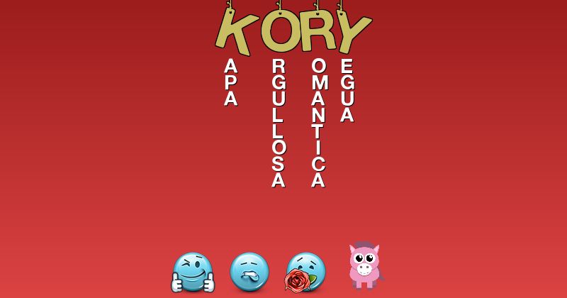 Emoticones para kory - Emoticones para tu nombre