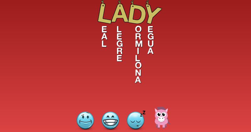 Emoticones para lady - Emoticones para tu nombre