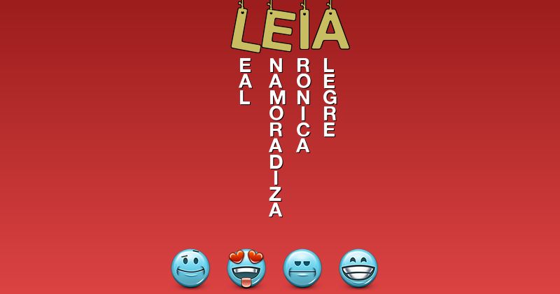 Emoticones para leia - Emoticones para tu nombre
