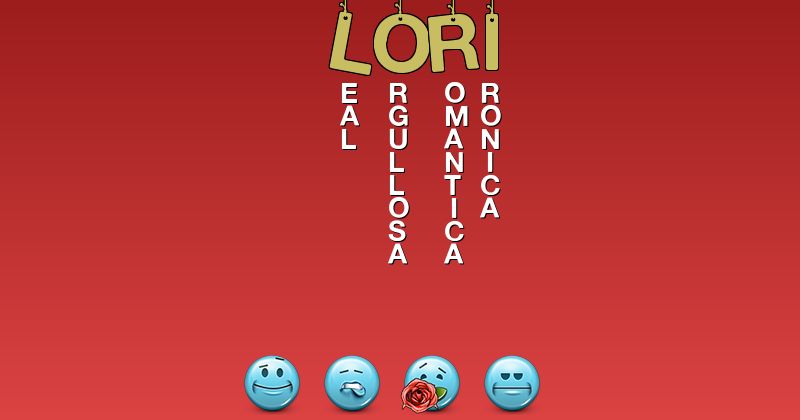 Emoticones para lori - Emoticones para tu nombre