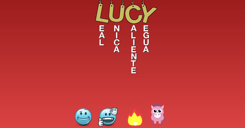 Emoticones para lucy - Emoticones para tu nombre