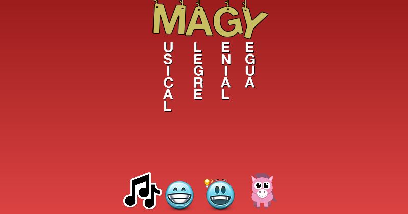 Emoticones para magy - Emoticones para tu nombre