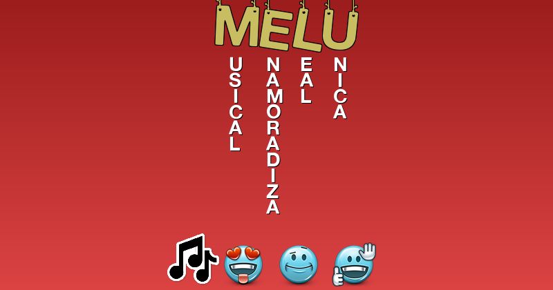 Emoticones para melu - Emoticones para tu nombre