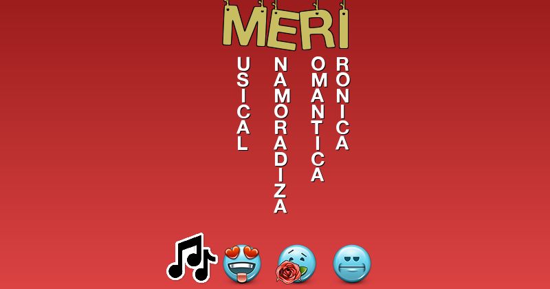 Emoticones para meri - Emoticones para tu nombre