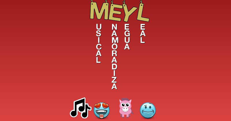 Emoticones para meyl - Emoticones para tu nombre